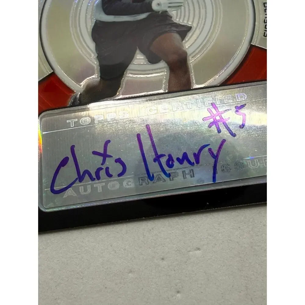 2005 Topps Finest Chris Henry Rookie Autograph Card Serial 154 of 399